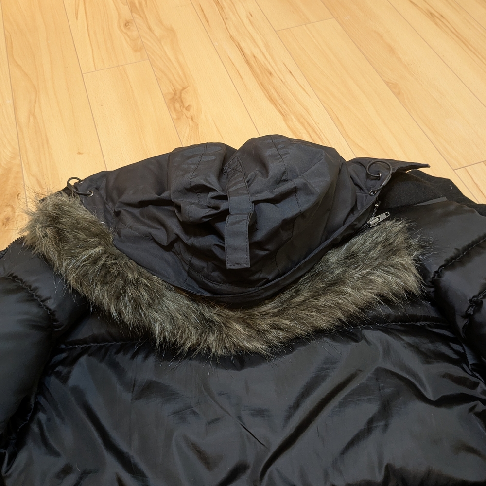 Kamik Women's Black Down Filled Parka with Faux Fur Hood - Picture 12 of 16